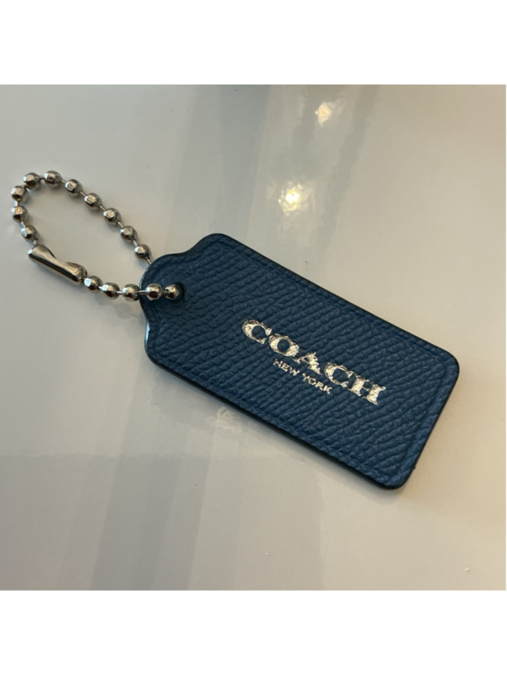 Coach Blue Bag Tag